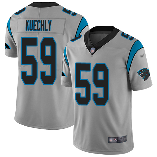 Carolina Panthers Limited Silver Men Luke Kuechly Jersey NFL Football #59 Inverted Legend->carolina panthers->NFL Jersey